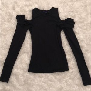 Aero Postale Black “Cold-Shoulder” Top